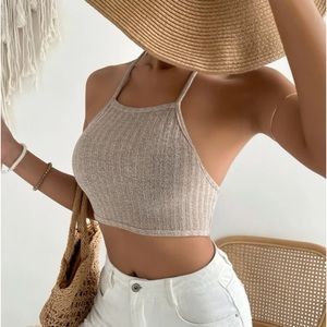 Backless Halter Top(fits small/medium)